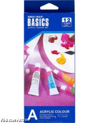 Acrylic Colour Set - 12 x 12ml Tubes